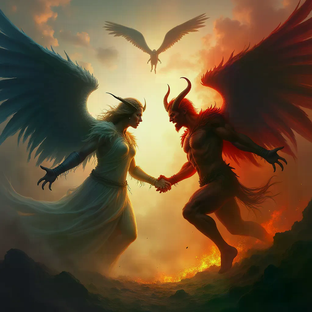 batalla entre el bien y el mal